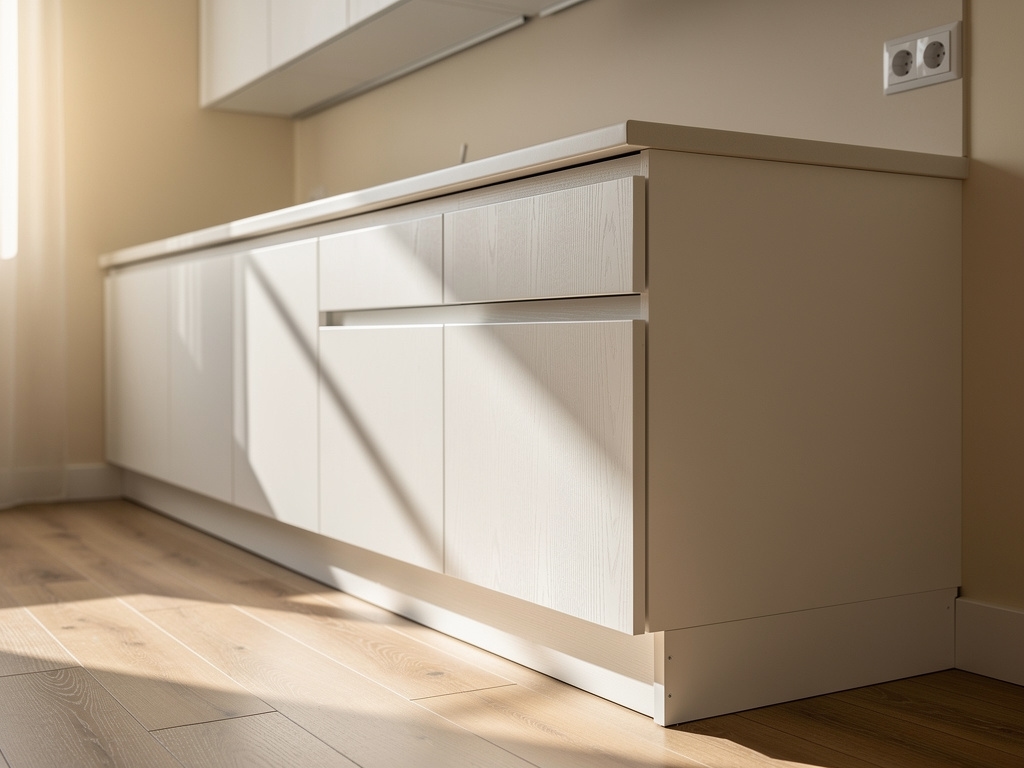 Zmontowana kuchnia IKEA z regulacją frontów